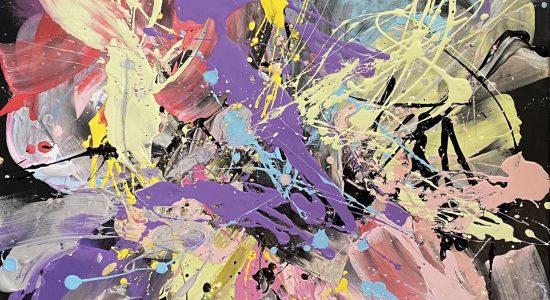 2023 Milanda de Mont 100 x 100cm Mixed Media on canvas.