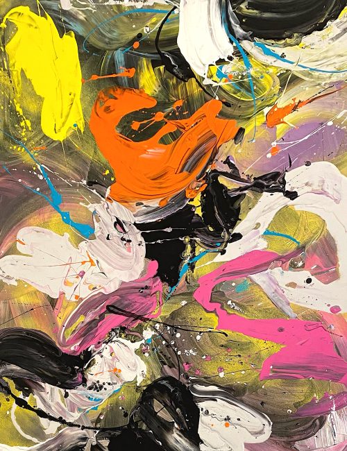 2023 Milanda de Mont, Renew, Mixed Media on canvas 140 x 160cm. SOLD