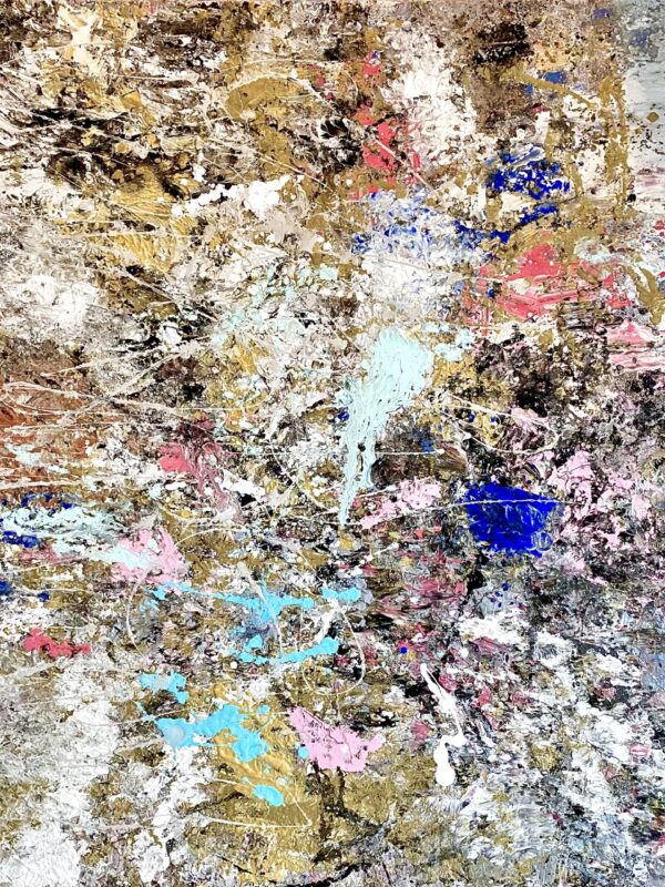 2025 Milanda de Mont, Mist Series 3, Mixed Media on canvas 140 x 120cm.