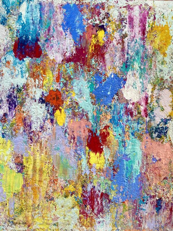 2025 Milanda de Mont, Mist Series 4, Mixed Media on canvas, 140 x 120cm.